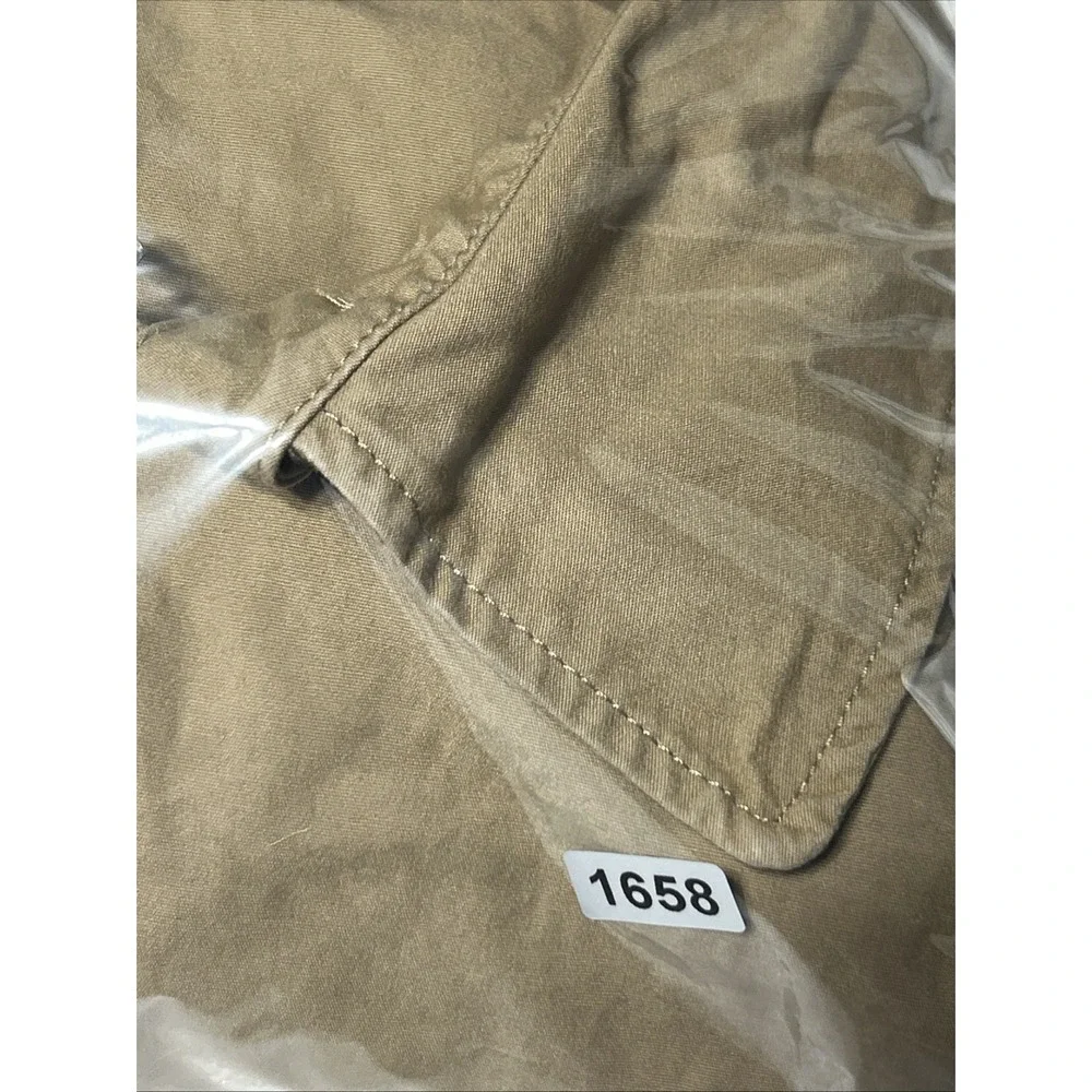 Polo Ralph Lauren Bayport Poplin Windbreaker Jacket Men's Large Tan Khaki MINT